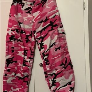 Pink camo pants bought at Zumiez